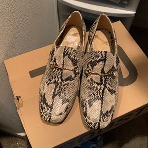 Sam Edelman snake print loafers